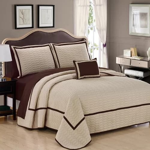 CHIC HOME DESIG 8 PC QUEEN SIZE NERO MESA QUILT SET NIP